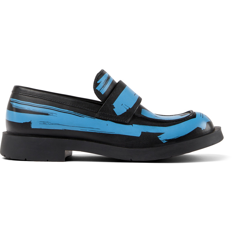 CAMPERLAB MIL 1978 - Unisex Mocassini - Nero,Blu, taglia 45, Pelle liscia