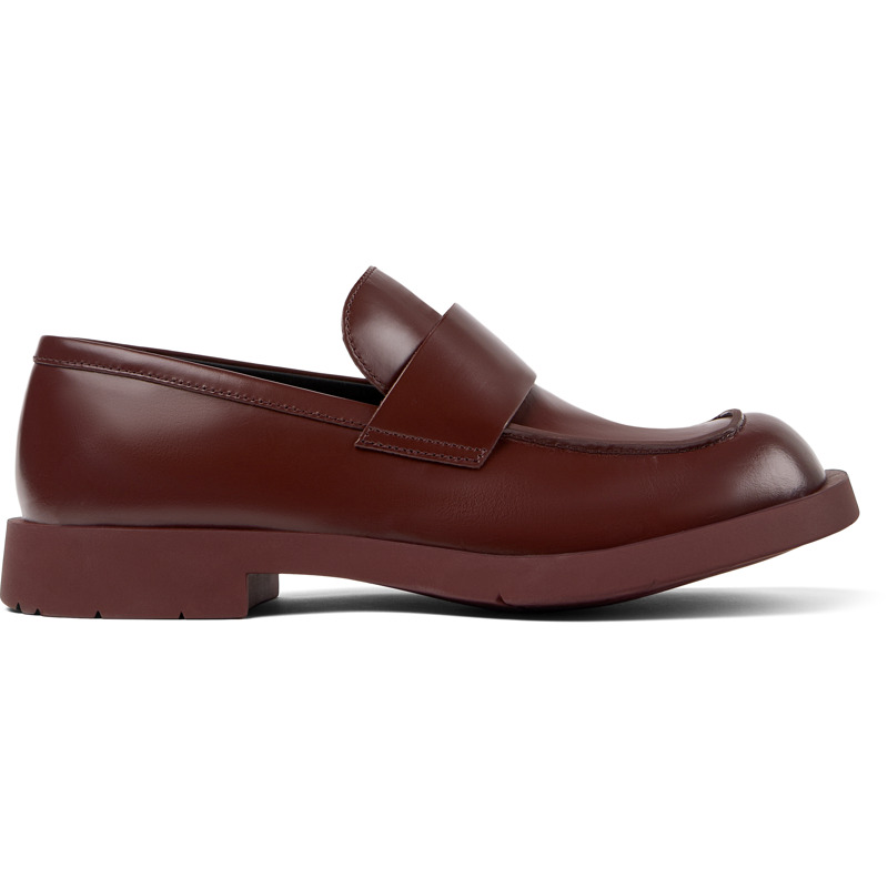 CAMPERLAB MIL 1978 - Unisex Mocassins - Bourgogne, taille 45, Cuir lisse