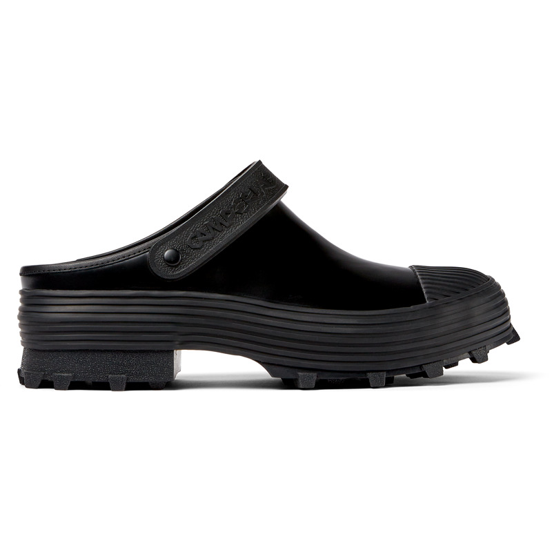 CAMPERLAB Traktori - Unisex Clogs - Noir, taille 42, Cuir lisse