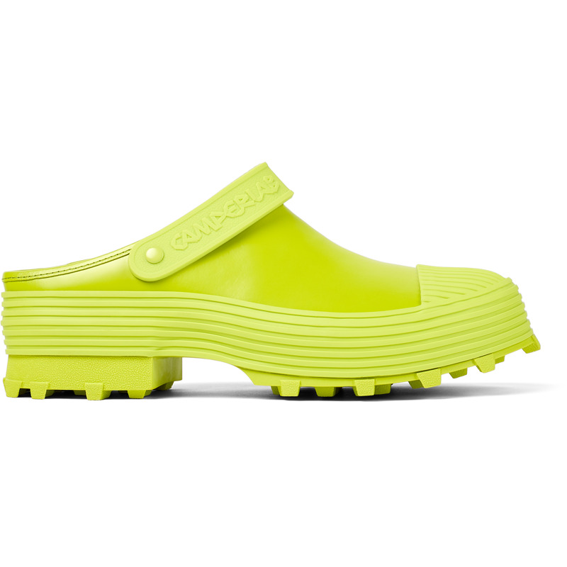 CAMPERLAB Traktori - Unisex Clogs - Vert, taille 37, Cuir lisse
