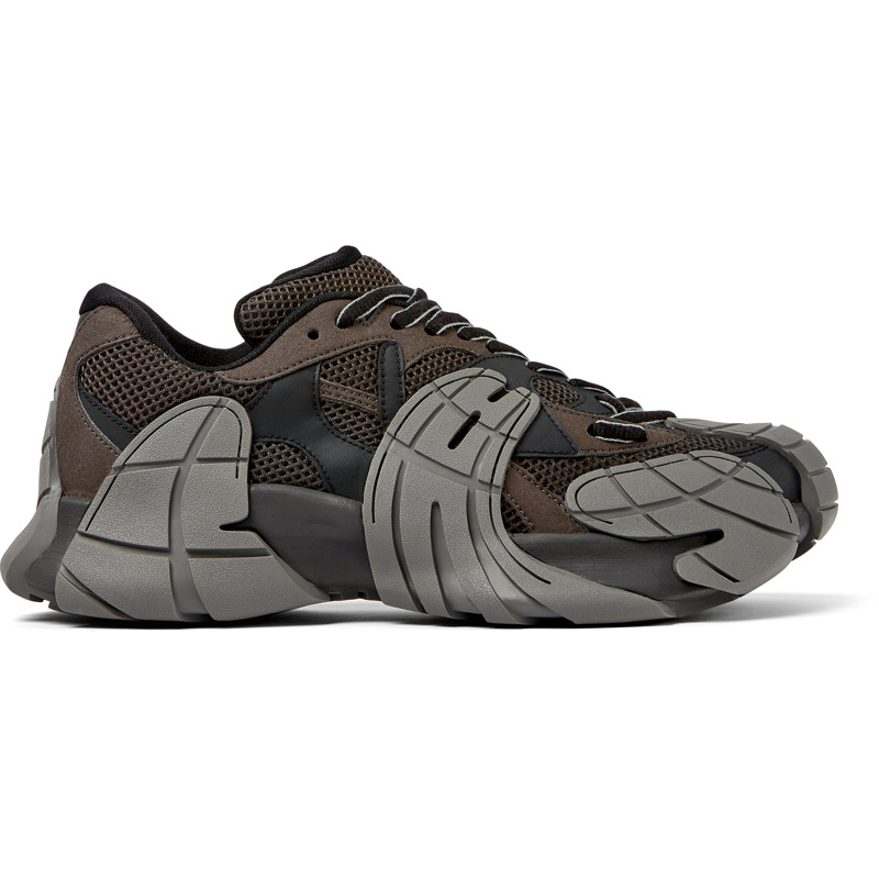 CAMPERLAB Tormenta - Unisex Baskets - Noir,Gris,Marron gris, taille 37, Tissu en coton