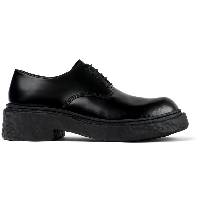 CAMPERLAB Vamonos - Unisex Mocassins - Noir, taille 45, Cuir lisse