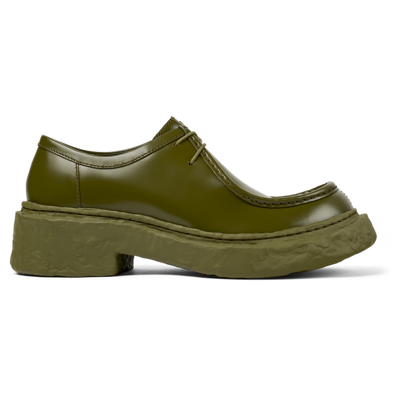 CAMPERLAB Vamonos - Unisex Mocassins - Vert, taille 44, Cuir lisse