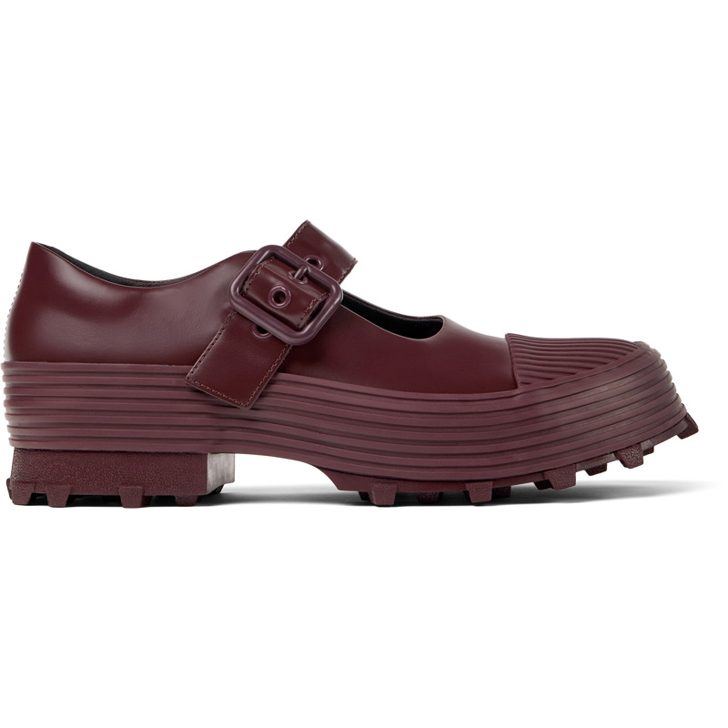 CAMPERLAB Traktori - Unisex Ballerines - Bourgogne, taille 46, Cuir lisse