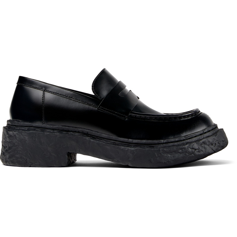 CAMPERLAB Vamonos - Unisex Mocassins - Noir, taille 45, Cuir lisse