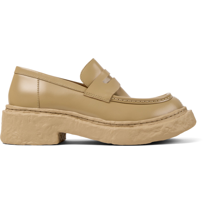 CAMPERLAB Vamonos - Unisex Mocassins - Beige, taille 45, Cuir lisse