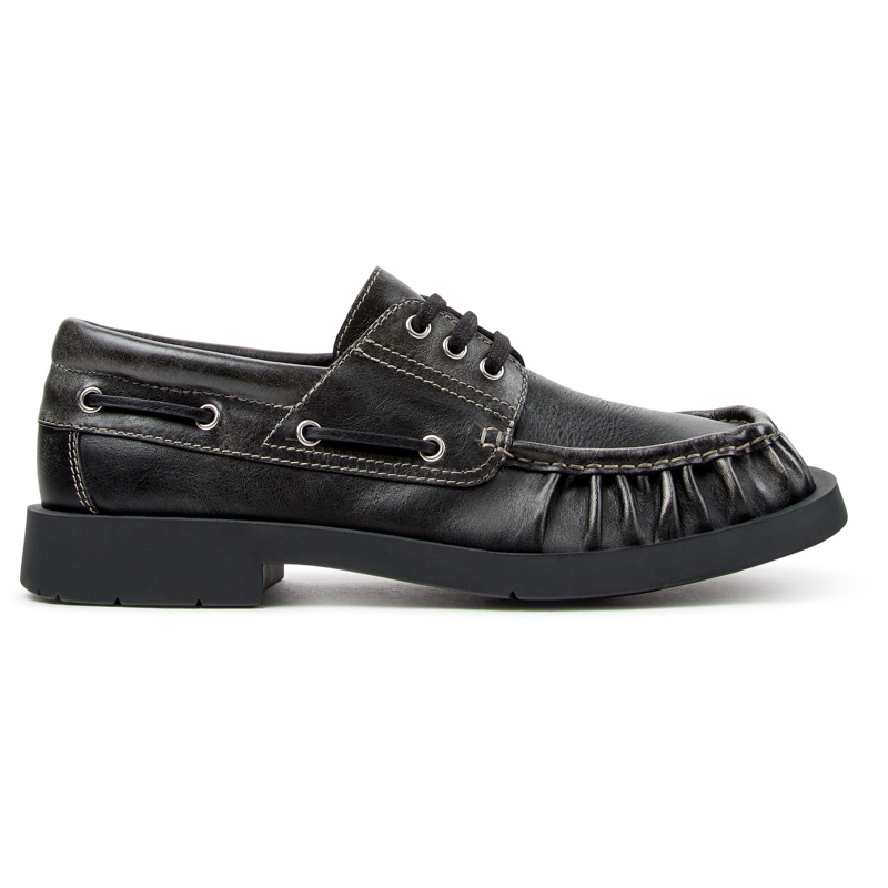 CAMPERLAB MIL 1978 - Unisex Loafers - Black,White, size 13, Smooth leather