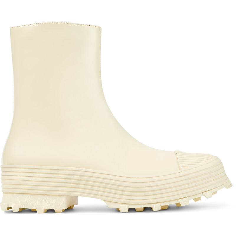 CAMPERLAB Traktori - Unisex Bottines - Blanc, taille 46, Cuir lisse