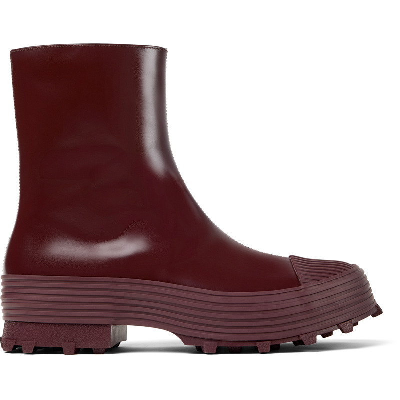 CAMPERLAB Traktori - Unisex Bottines - Bourgogne, taille 46, Cuir lisse