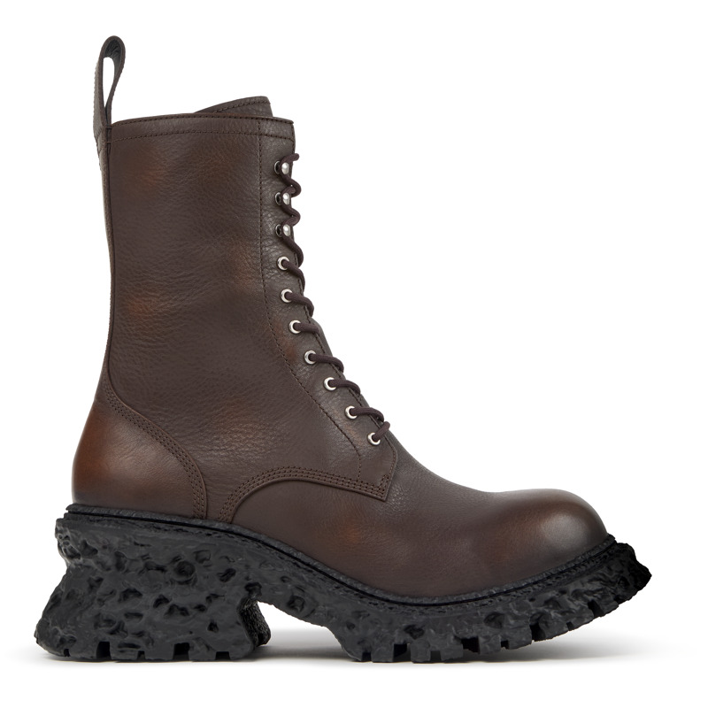 Camperlab Terroso - Unisex Boots - Brown, Size 9, Smooth Leather