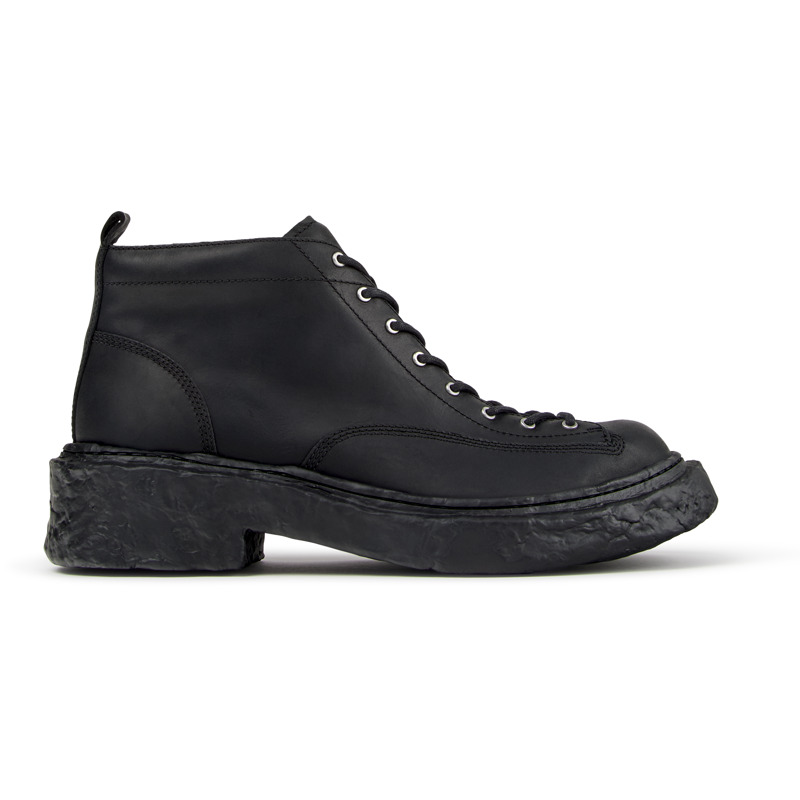 CAMPERLAB Vamonos Nubuck Leather Combat Boots with Tie Fastening