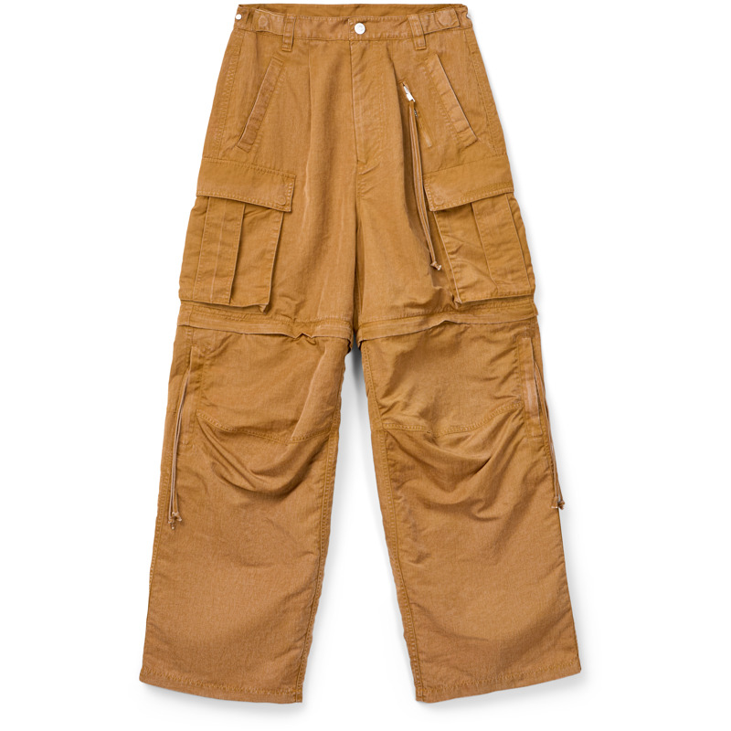 Camperlab Cargo Trousers - Unisex Apparel - Beige, Size Xl, Cotton Fabric