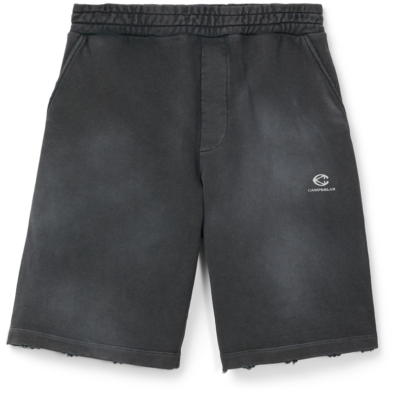 CAMPERLAB LOGO SWEATSHORTS - Unisex Tplgy_trousers_shorts - Noir, taille XS, Tissu en coton