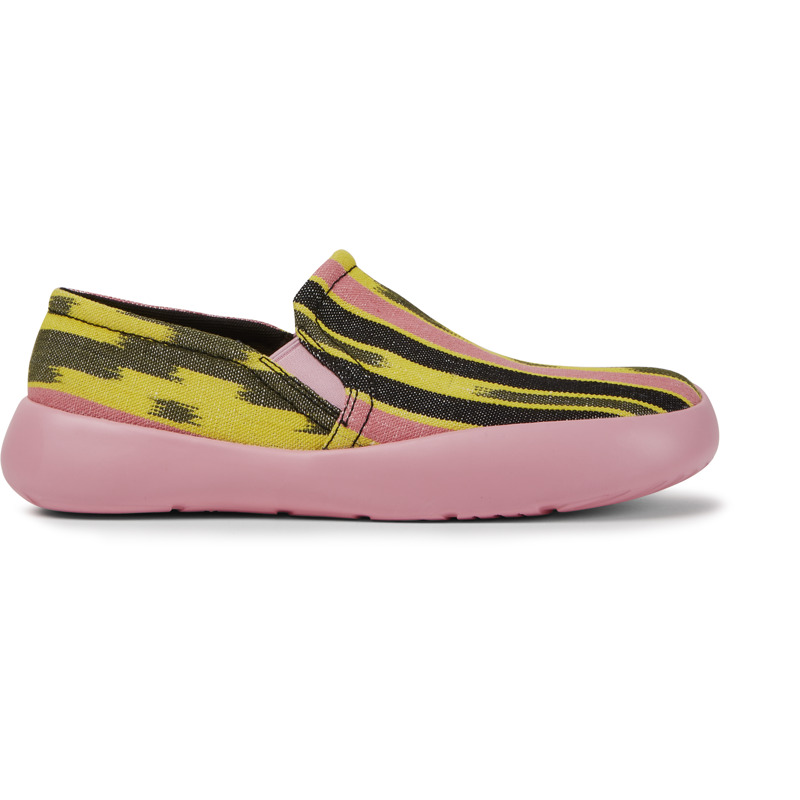 CAMPERLAB Peu Stadium - Baskets pour Homme - Jaune,Noir,Rose, taille 46, Tissu en coton