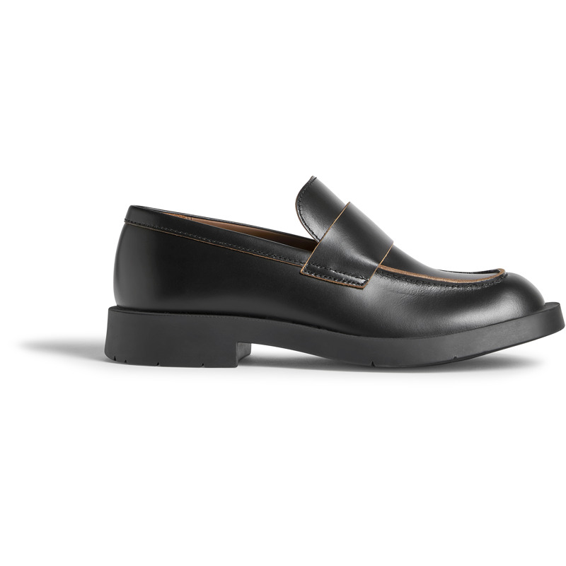 Camperlab Mil 1978 - Chaussures Plates Pour Femme - Noir, Taille 36, Cuir Lisse-image