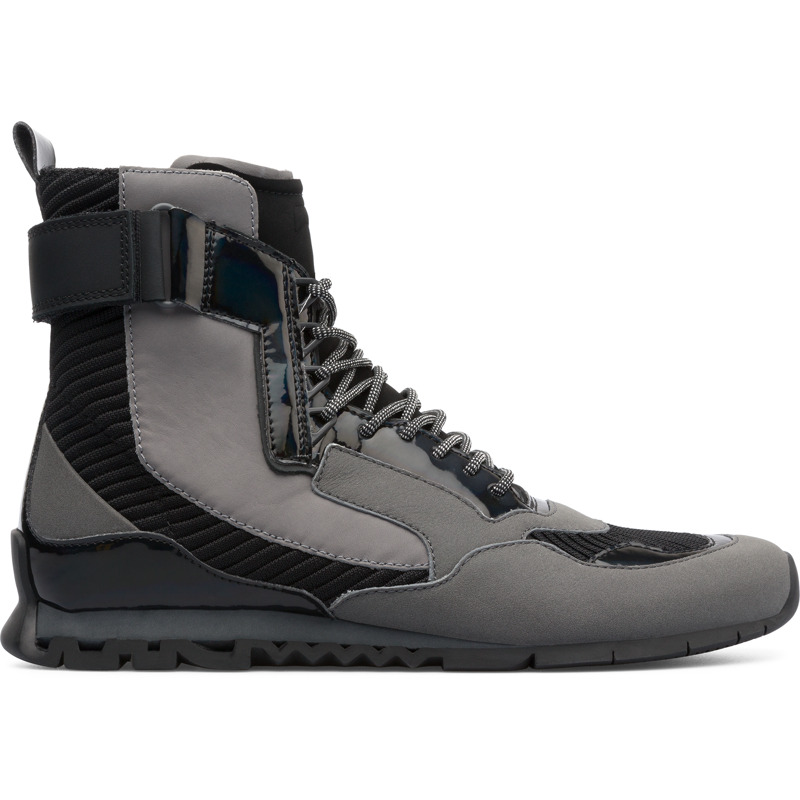 CAMPERLAB Nothing - Stiefeletten für Herren - Schwarz,Grau, Größe 46, Glattleder/Textile
