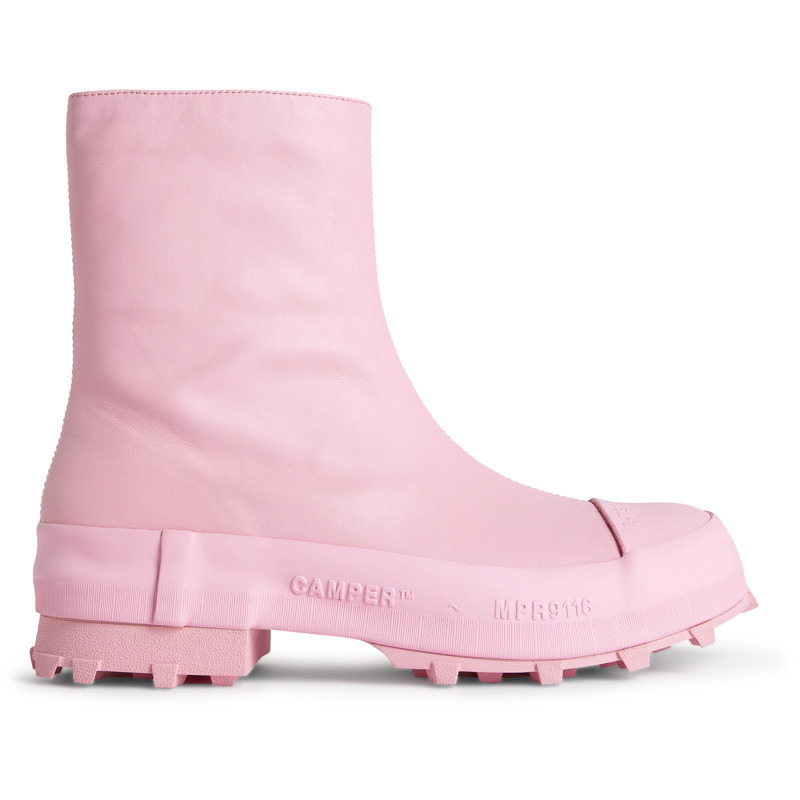 CAMPERLAB Traktori - Bottines pour Homme - Rose, taille 46, Cuir lisse