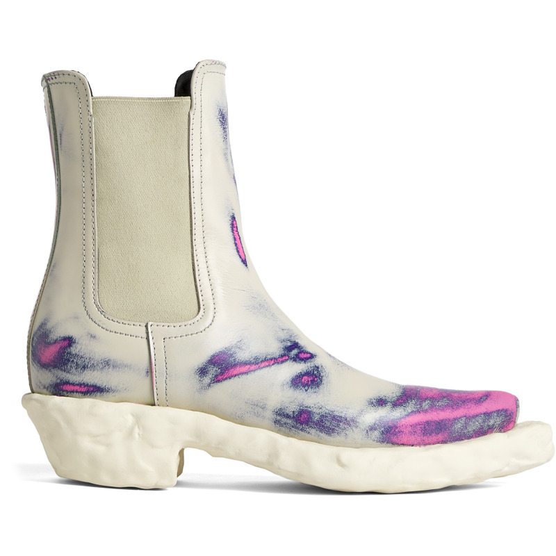 CAMPERLAB Venga - Bottes pour Femme - Blanc,Rose,Bleu, taille 41, Cuir lisse