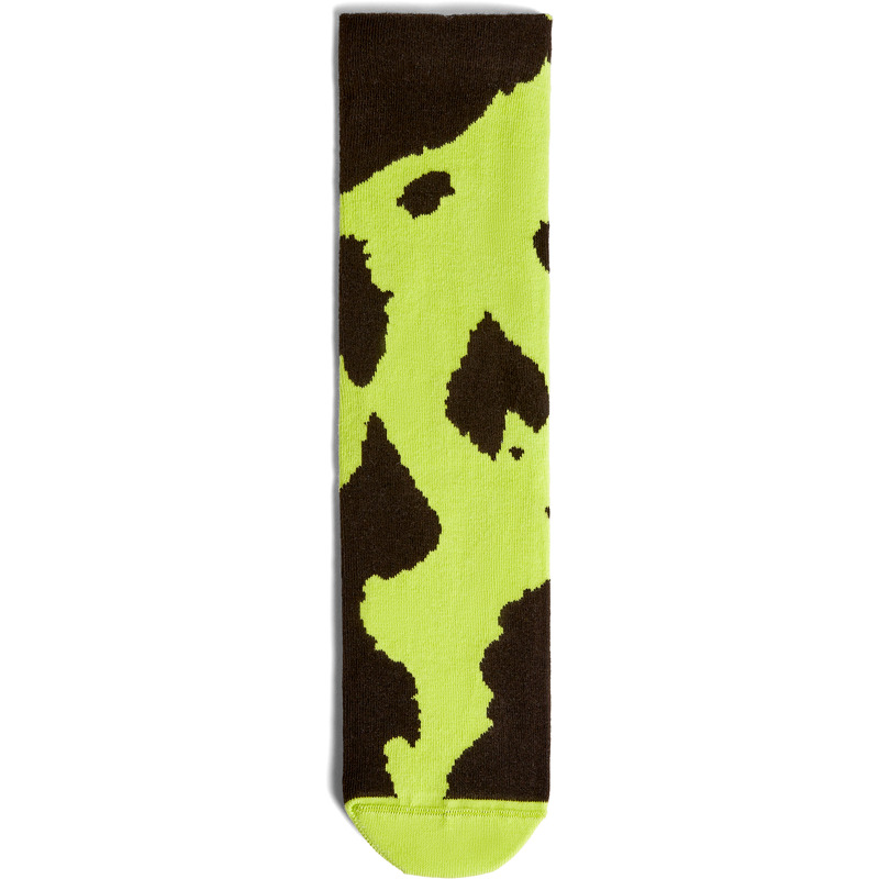 CAMPERLAB Spandalones Sox - Unisex Chaussettes - Marron,Vert, taille S, Tissu en coton