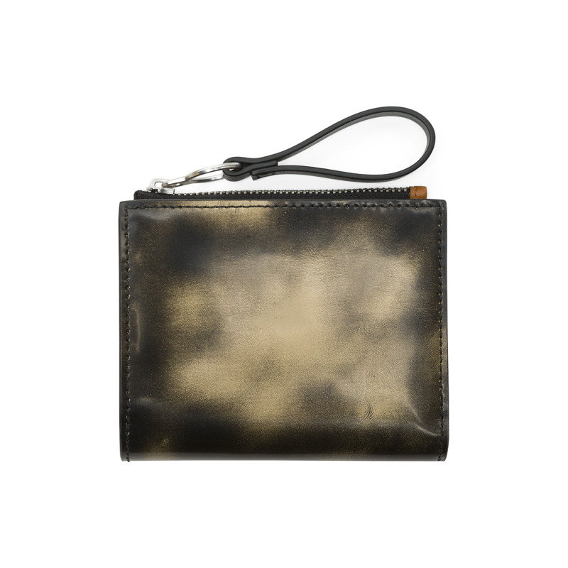 CAMPERLAB Spandalones - Unisex Wallets - Noir,Beige, taille , Cuir lisse