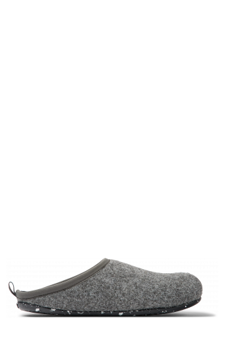 Side view of Wabi Gray Slippers for Women