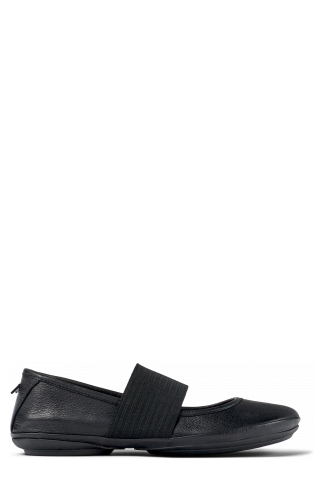 Side view of Right Black Ballerinas for Women