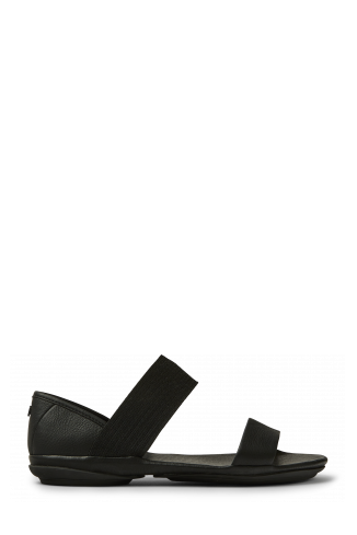 Side view of Right Black Sandals for Women