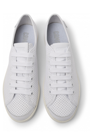 Overhead view of Uno White Sneakers for Women