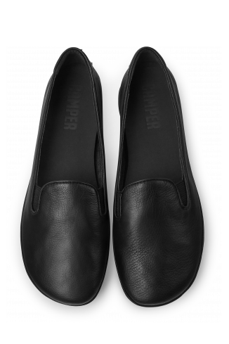 Overhead view of Right Black Ballerinas for Women