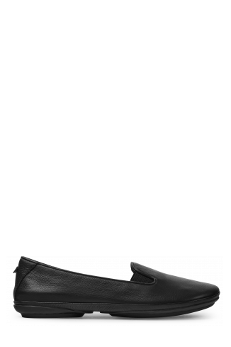 Side view of Right Black Ballerinas for Women