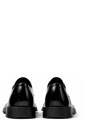 Back view of MIL 1978 Black leather shoes