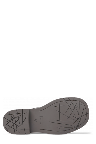 The soles of MIL 1978 Gray leather shoes