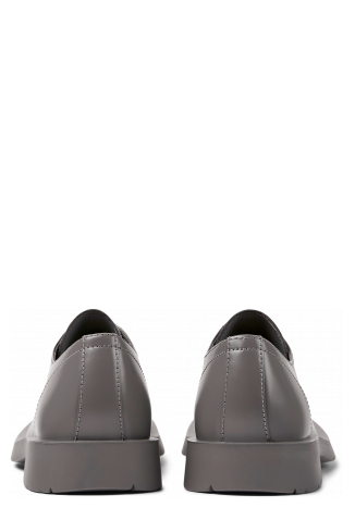 Back view of MIL 1978 Gray leather shoes
