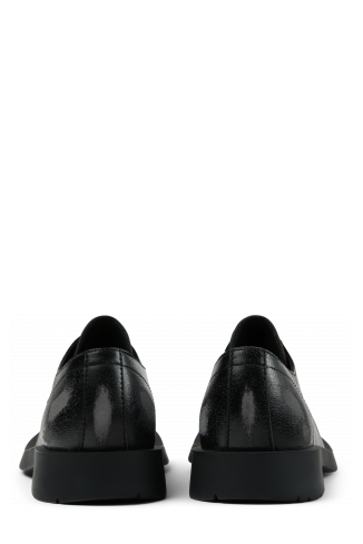 Back view of MIL 1978 Black leather shoes
