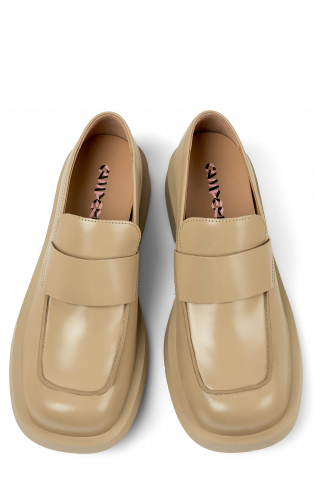 MIL 1978 Mocassins en cuir beige