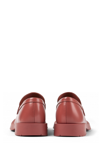 Back view of MIL 1978 Red Leather Moccasin