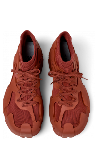 Overhead view of Tossu Red Synthetic Sneaker