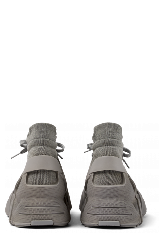 Back view of Tossu Grey Synthetic Sneaker