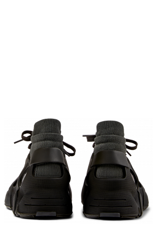 Back view of Tossu Gray Caged Sneakers