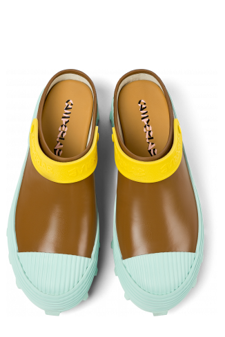 Traktori Sabots en cuir multicolore