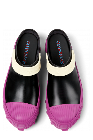 Traktori Sabots en cuir multicolore
