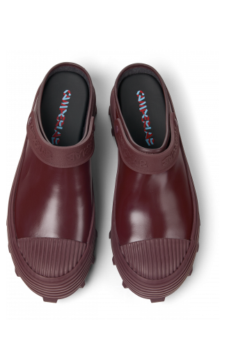 Traktori Esclops de cuir borgonya
