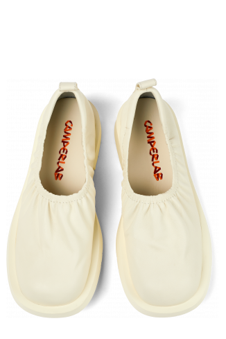 Overhead view of MIL 1978 White Leather Shoe