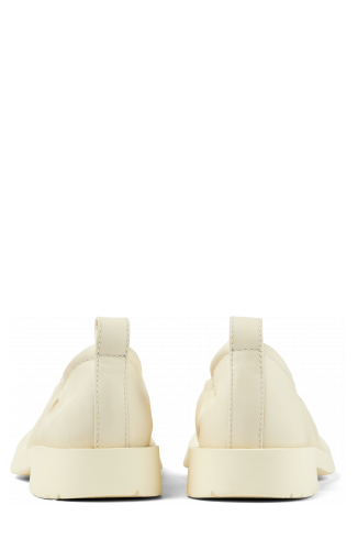 Back view of MIL 1978 White Leather Shoe