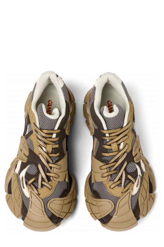 Tormenta Sneakers tèxtils beix i gris