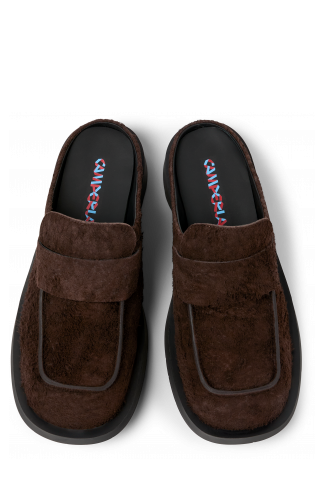 MIL 1978 Mocassí obert de nubuc de color marró