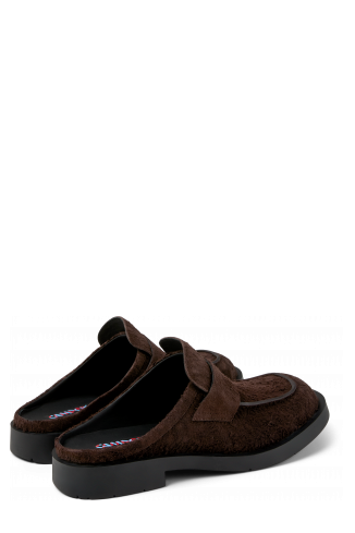 MIL 1978 Mocassí obert de nubuc de color marró