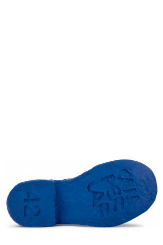The soles of Vamonos Blue Leather Blucher