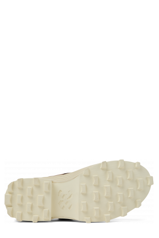 TRAKTORI Sabots babies en cuir noir-blanc-marron