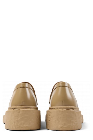 Vamonos Mocassins de cuir beix